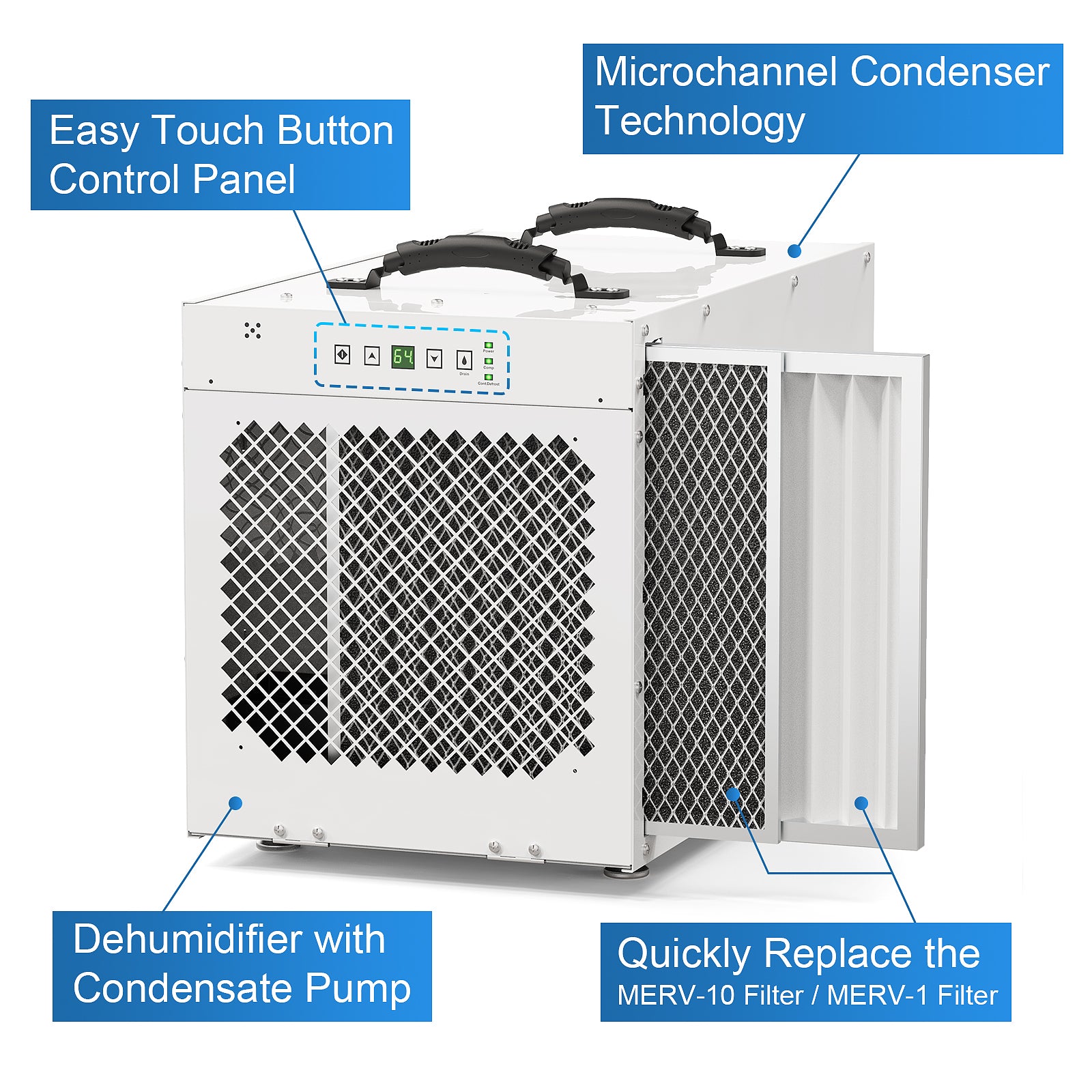 AlorAir Sentinel HDi120 Whole House Dehumidifier