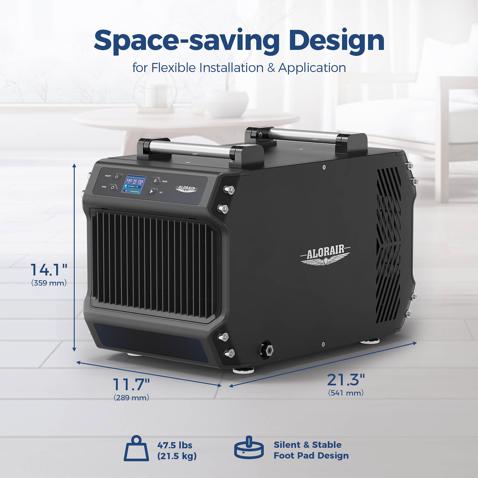 AlorAir Galaxy 60P Crawl Space Dehumidifier with Pump