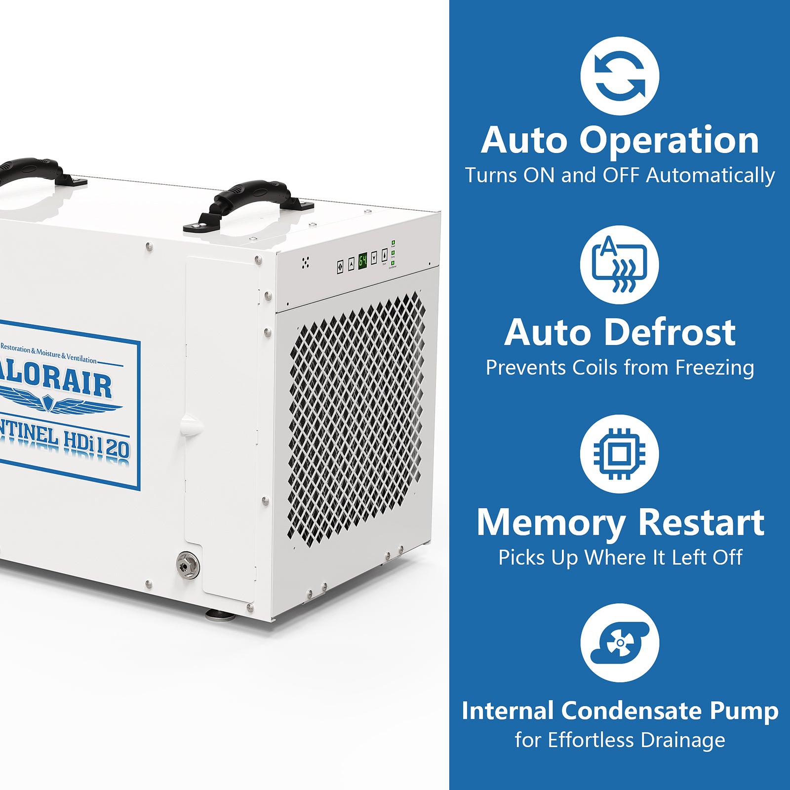 AlorAir Sentinel HDi120 Whole House Dehumidifier