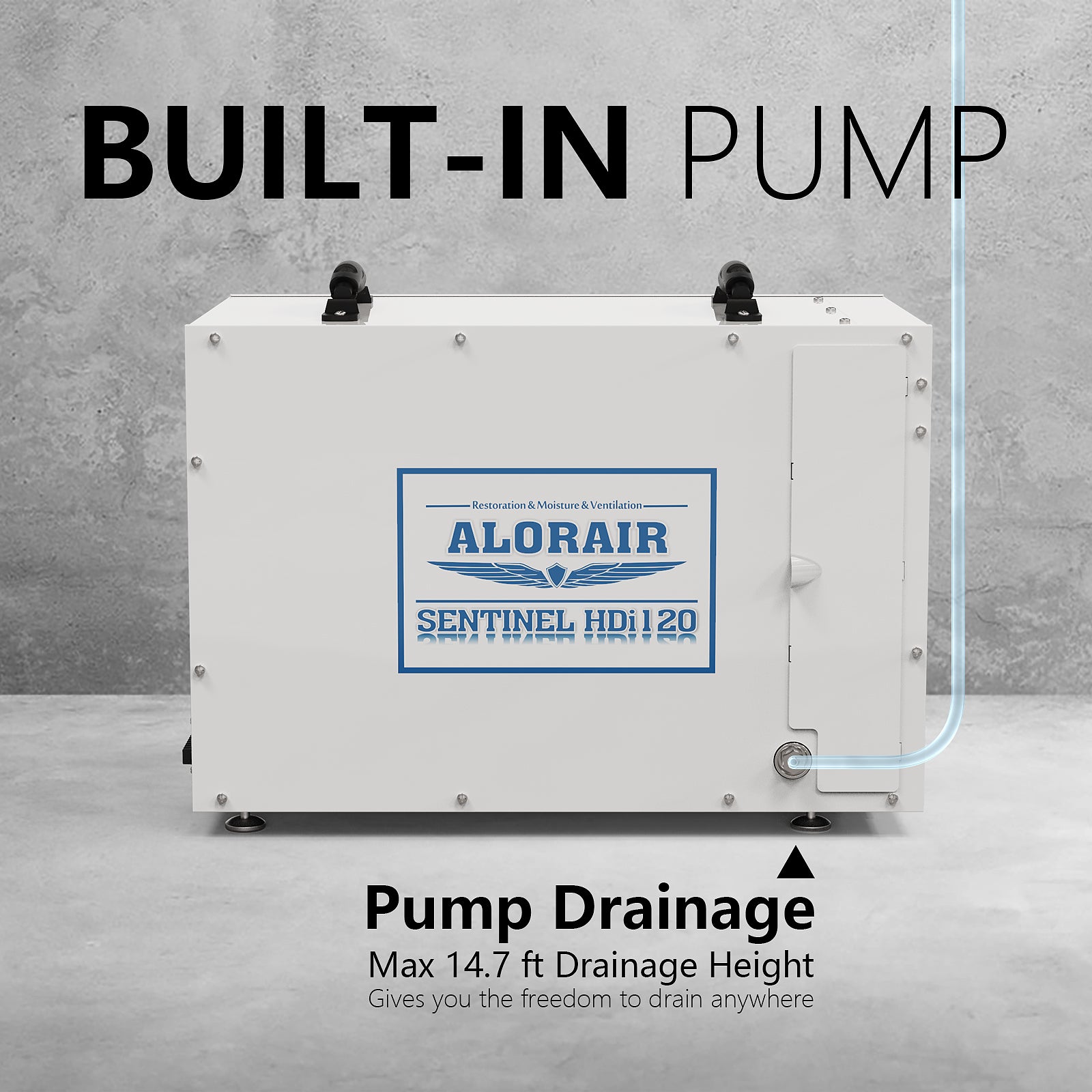 AlorAir Sentinel HDi120 Whole House Dehumidifier