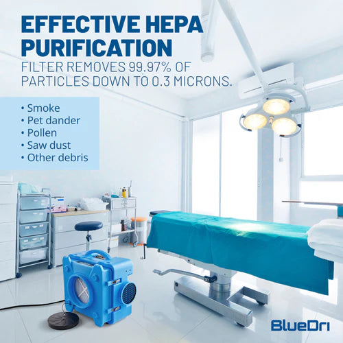 BlueDri AirShield 550 Commercial HEPA Air Scrubber