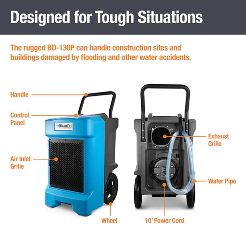 BlueDri BD-130 Commercial Restoration Dehumidifier